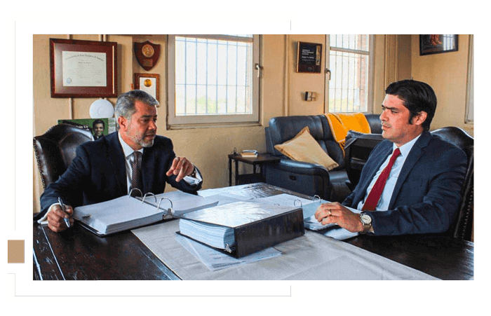 Photo of attorneys Benigno (Trey) Martinez and Tomas Francisco Tijerina